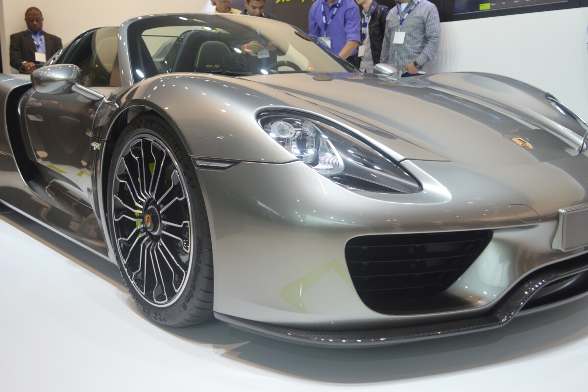 Porsche shows the 918 Spyder at the LA Auto Show (Photo: CC Weiss)