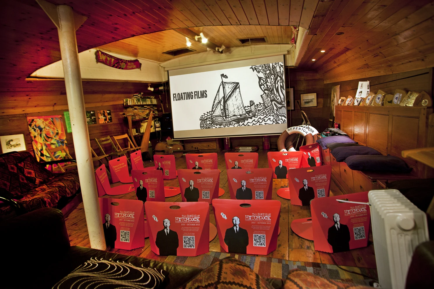 Floating Films is currently docked at the St Katherine’s Docks in London