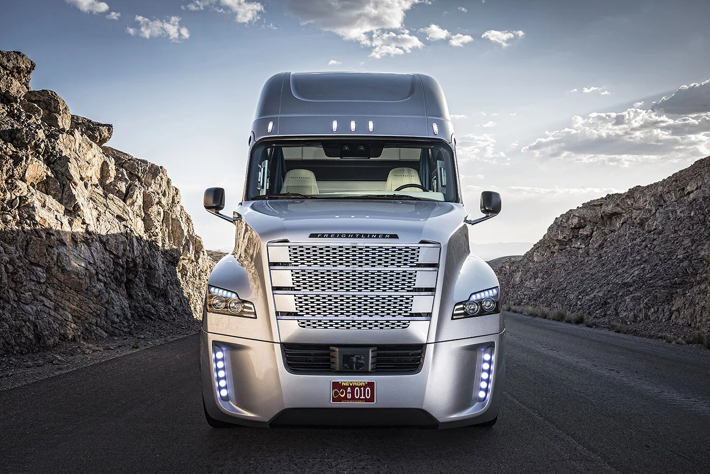 The Freightliner Inspiration front