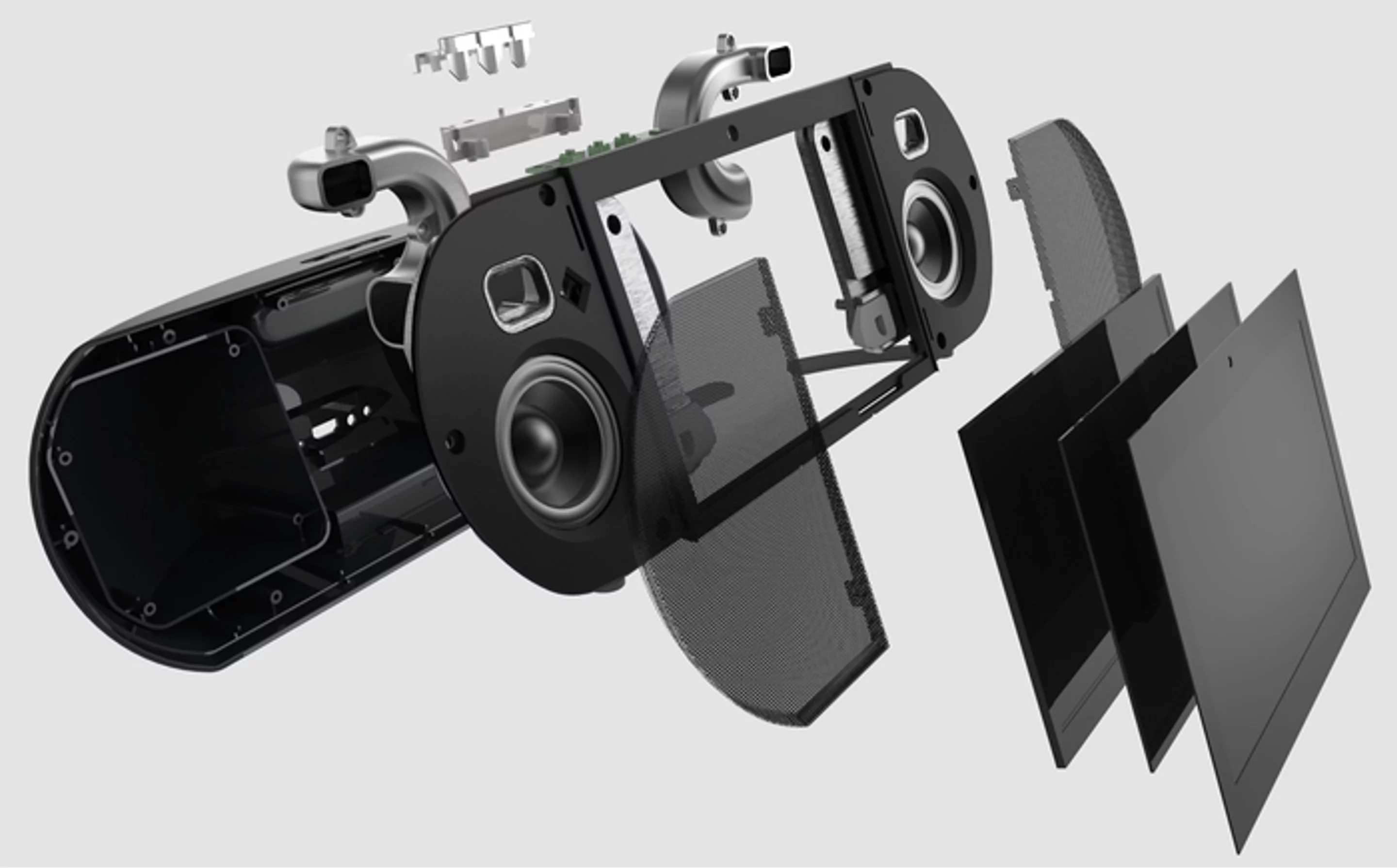 The Zettaly Avy in exploded view