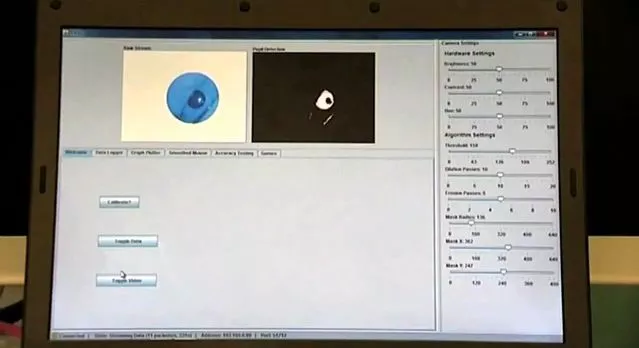 The system tracks both eyes with great precision and accuracy
