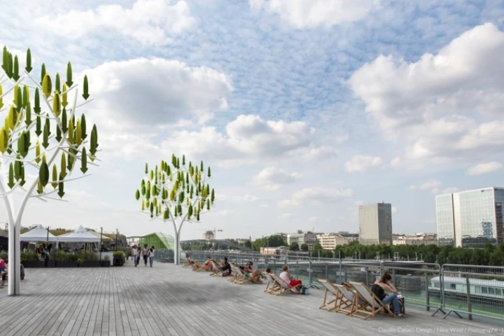 The Wind Tree turbine is designed to generate power from low-speed winds