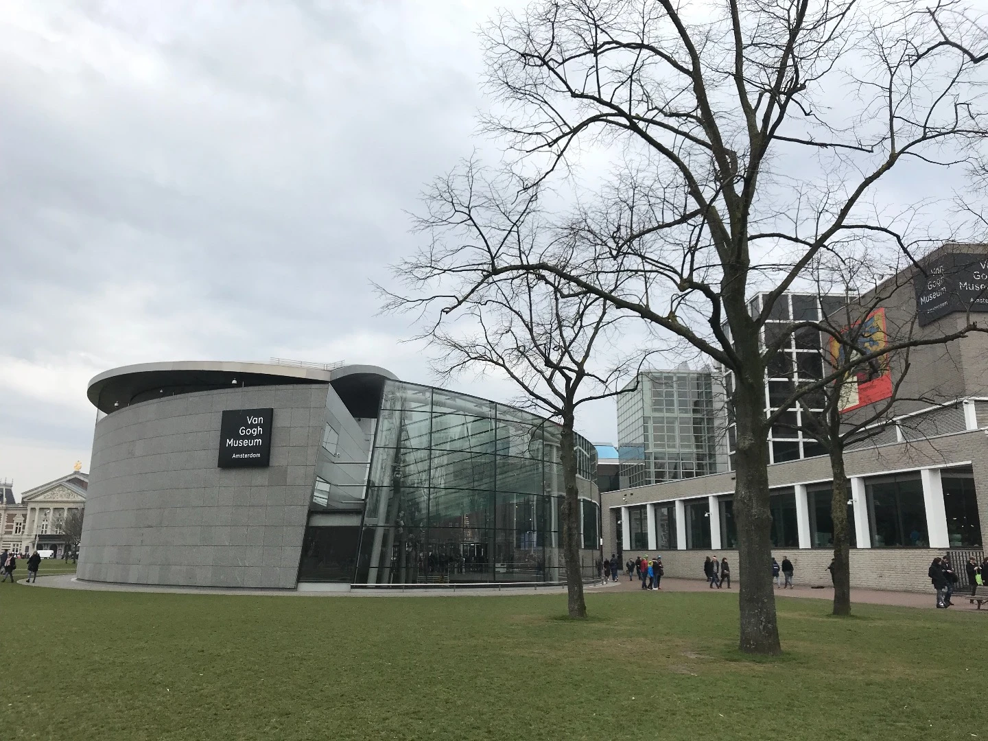 The Van Gogh Museum's new entrance by Hans van Heeswijk Architects was completed in 2015