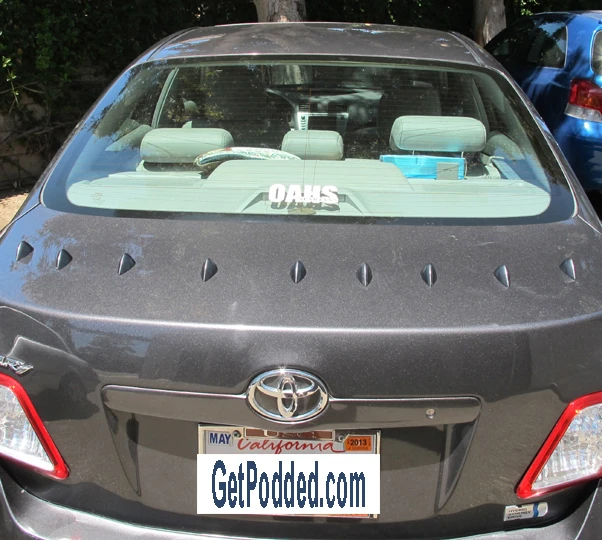 GasPods are tiny stick-on airfoils, designed to lower your vehicle's wind drag