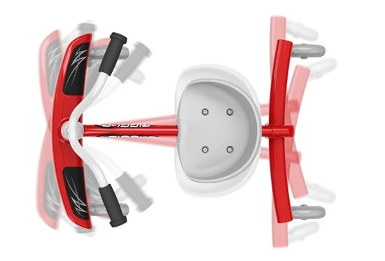 The Ziggle is propelled by lateral friction