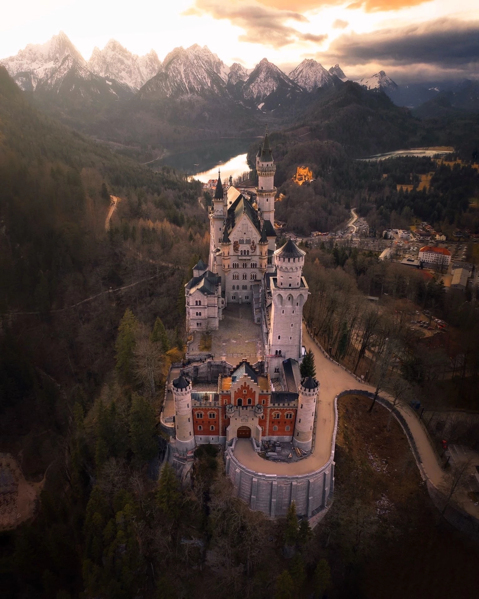 'A cold winter day'. Neuschwanstein Castle, Schwangau, Germany