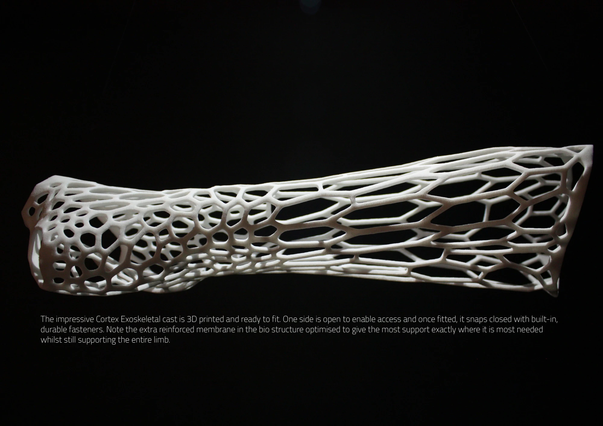 The Cortex system is ready to fit right off of the 3D printer