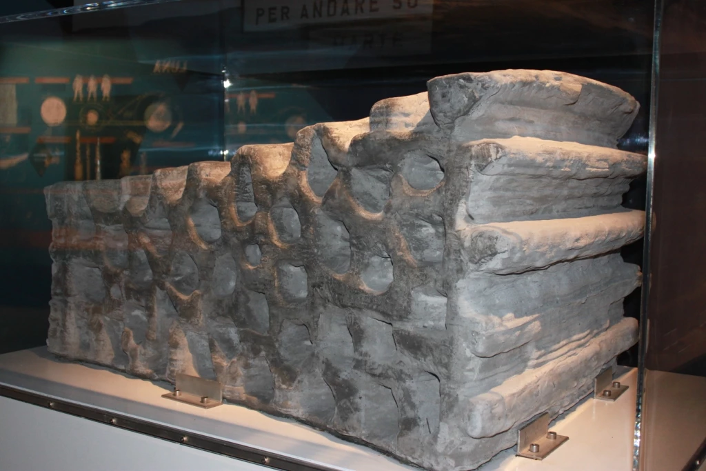 As part of the ESA-led study a 1.5 tonne building block was fabricated out of simulated lunar soil (Photo: ESA)