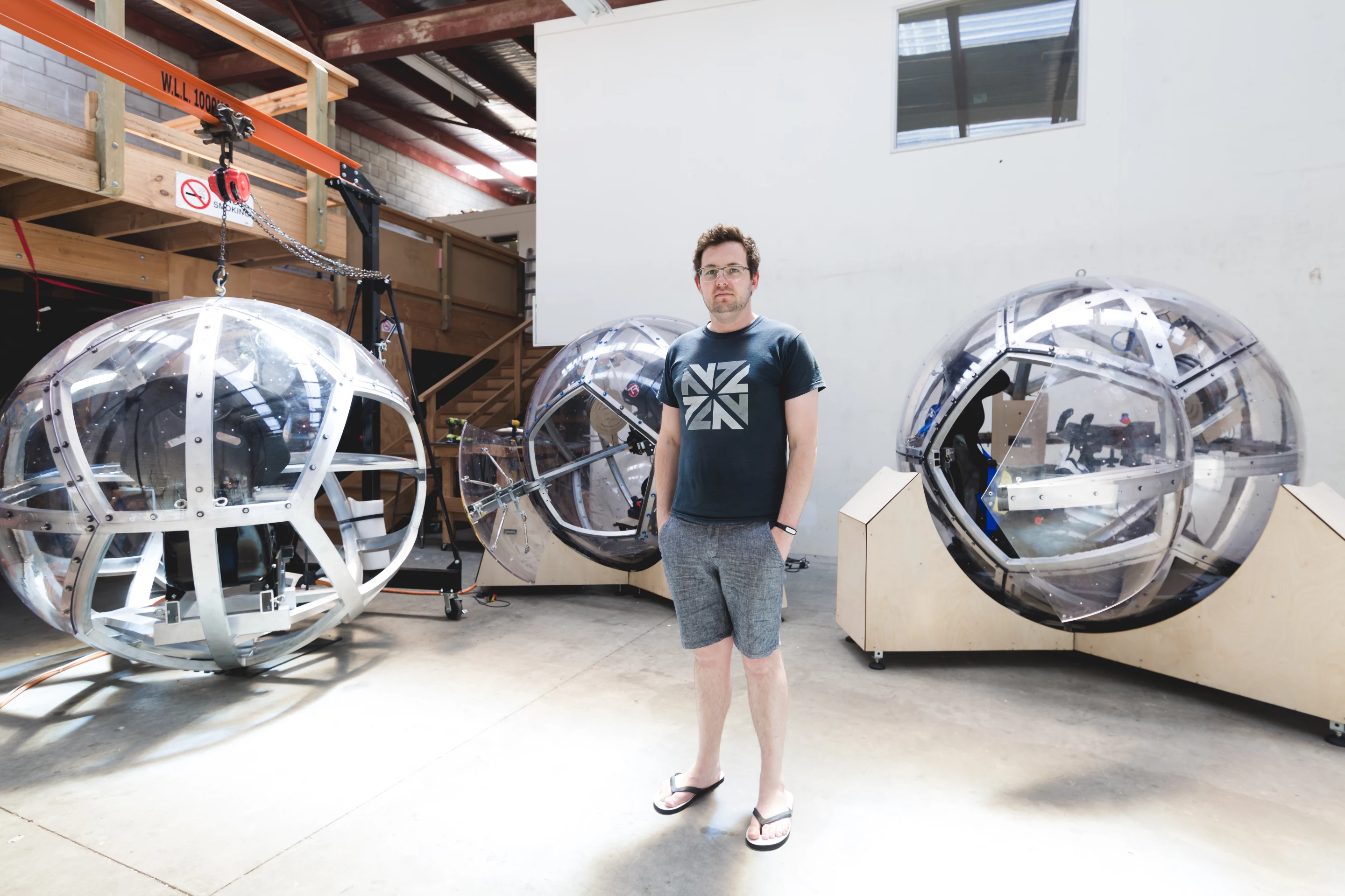 Terry Miller with Nova prototypes