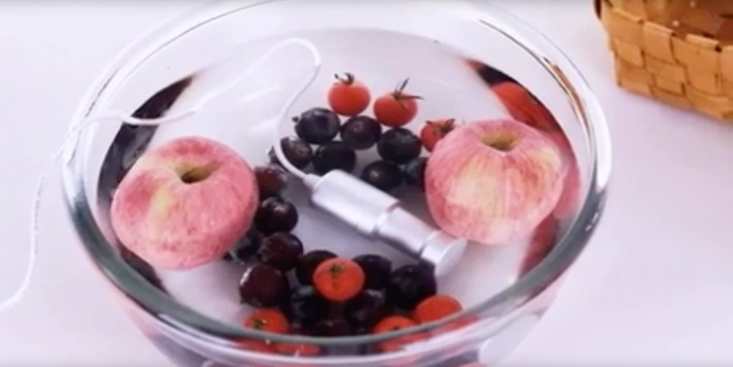 The Sonic Soak can also wash fruits and vegetables