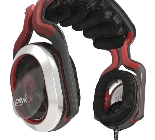 The headset has a subwoofer in each ear cup