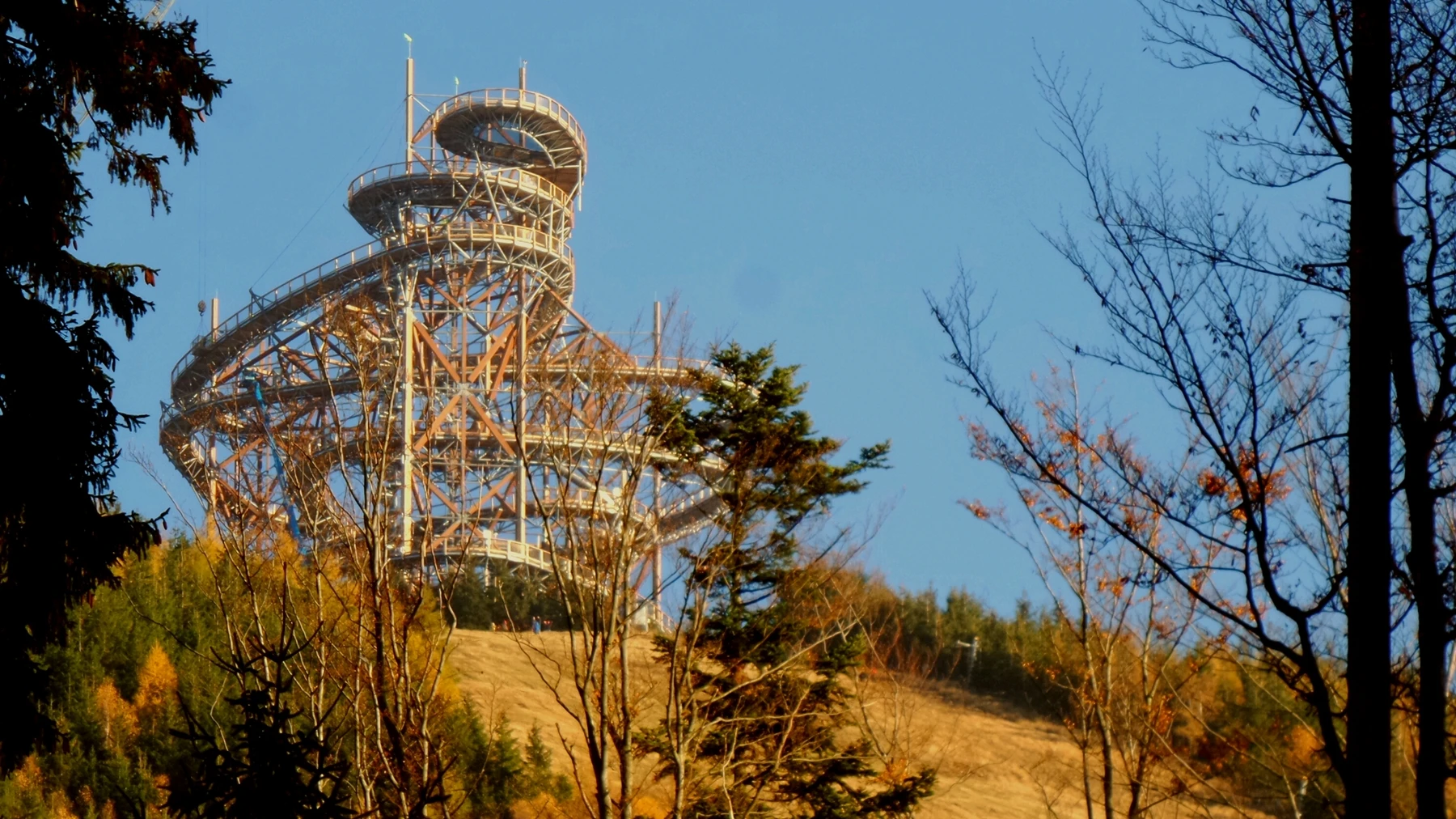 The Sky Walk is 55 m (180 ft) tall