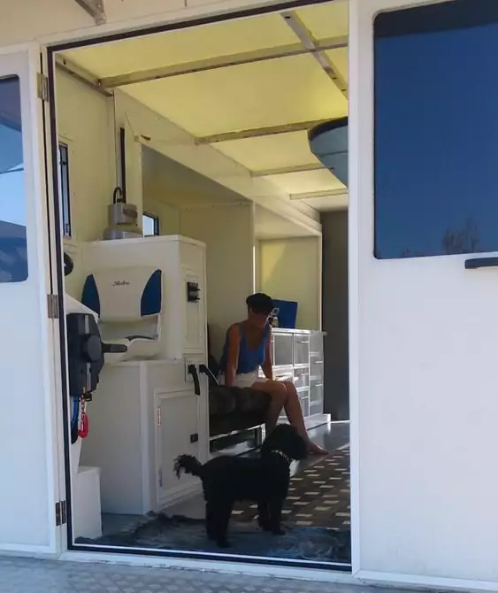 A peek inside the Transformis Inspire trailerable houseboat