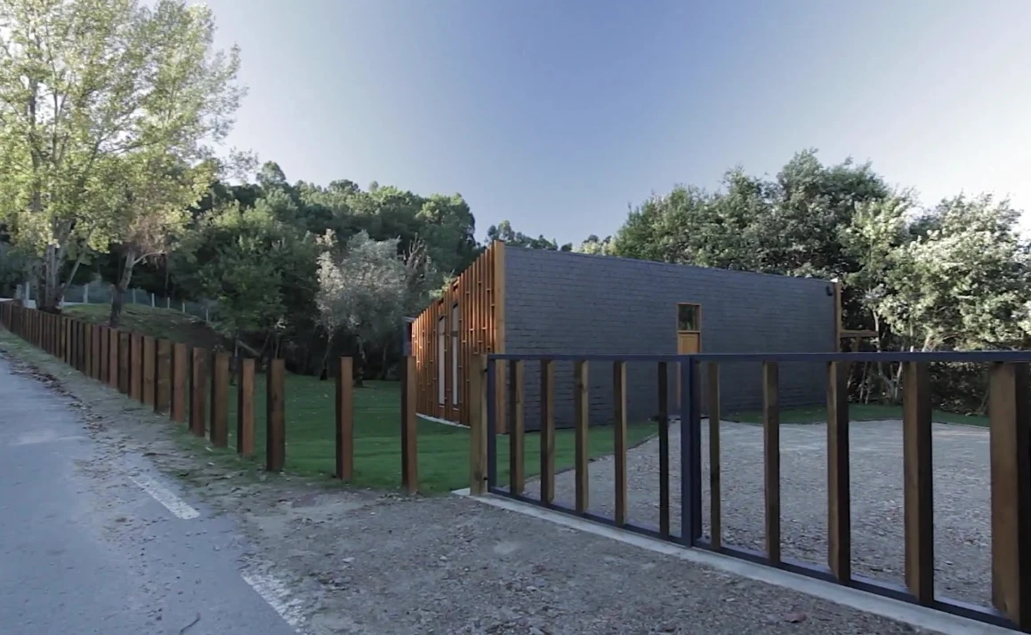 The Gomos home does not look like your typical prefabricated building