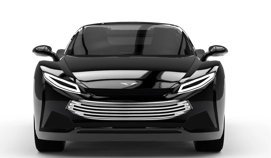 Pariss is a composite design mashup, with design elements from Infiniti, Lotus, Pontiac Solstice and various future-tech films