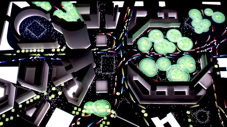 A city with digital roads would make for quite a sight at night