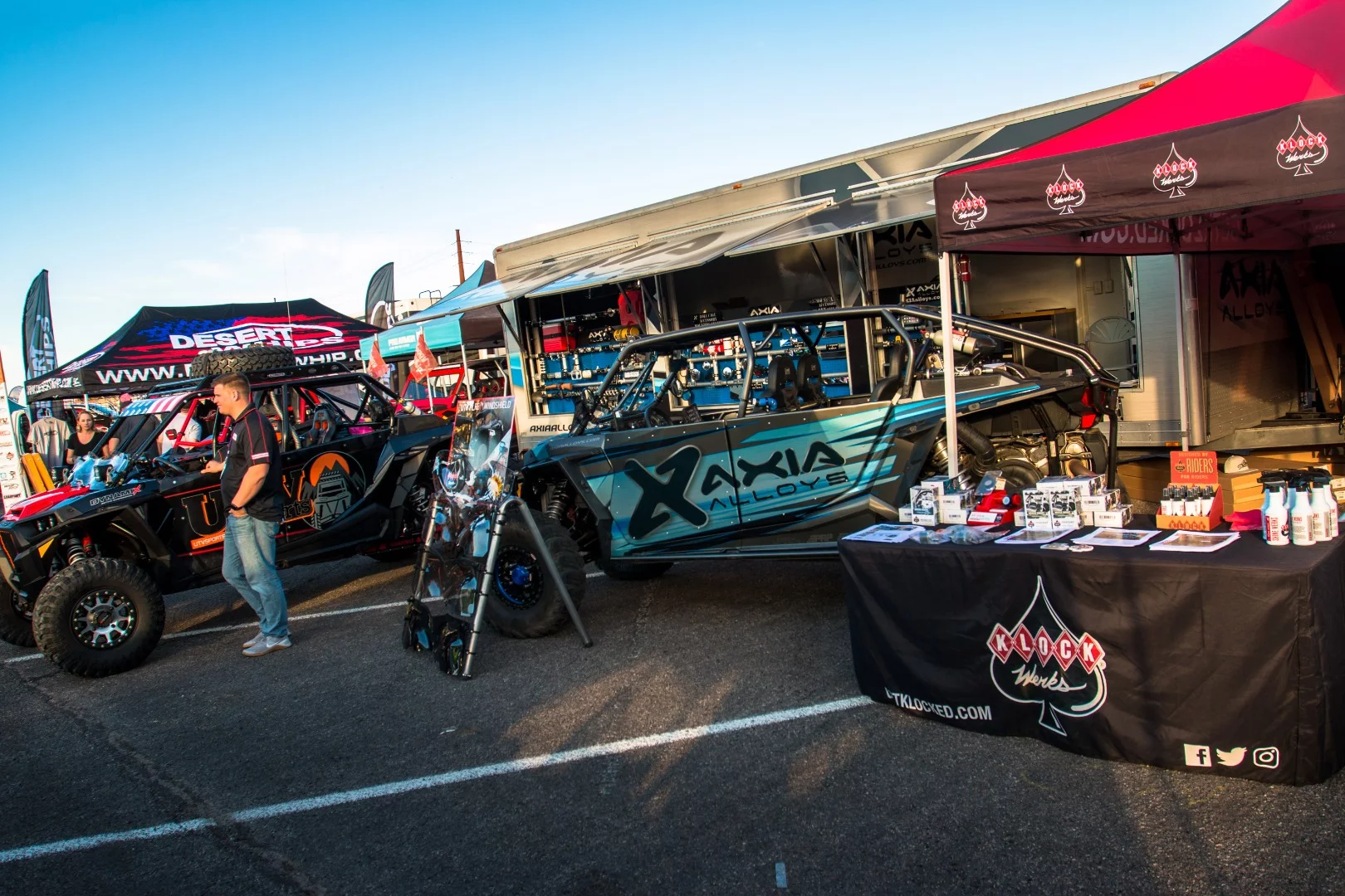 The "Sand" section of the Sand & Water expo featured plenty of beefed-up off-road exotica
