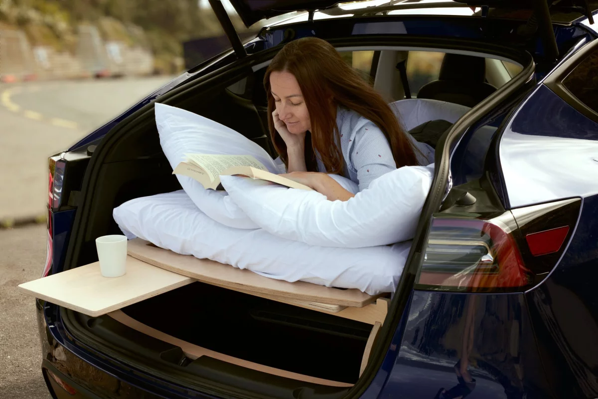 Teraglide presents a simple way to travel and spend the night in the Tesla Model Y