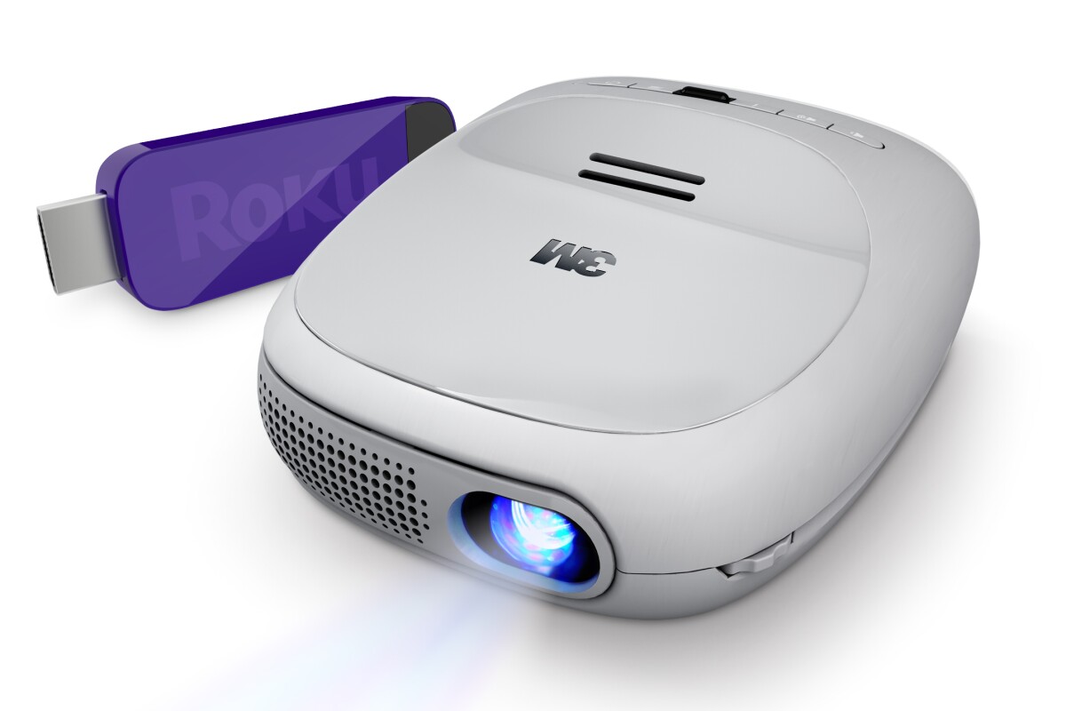 New 3M projector streams Roku content