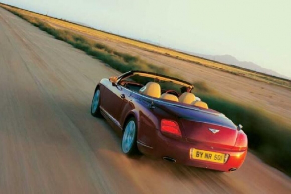 Top Down At 190mph The Bentley Continental Gtc