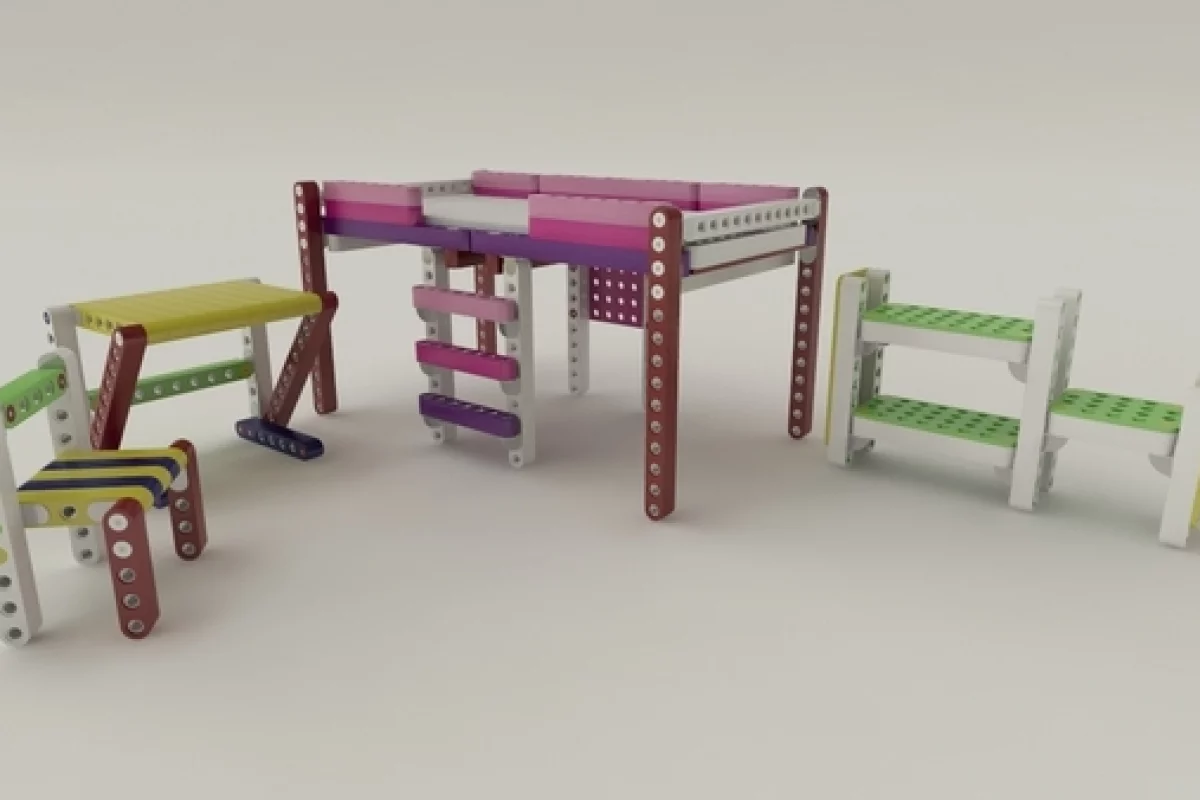 Creative children will be able to furnish their whole room using Olla