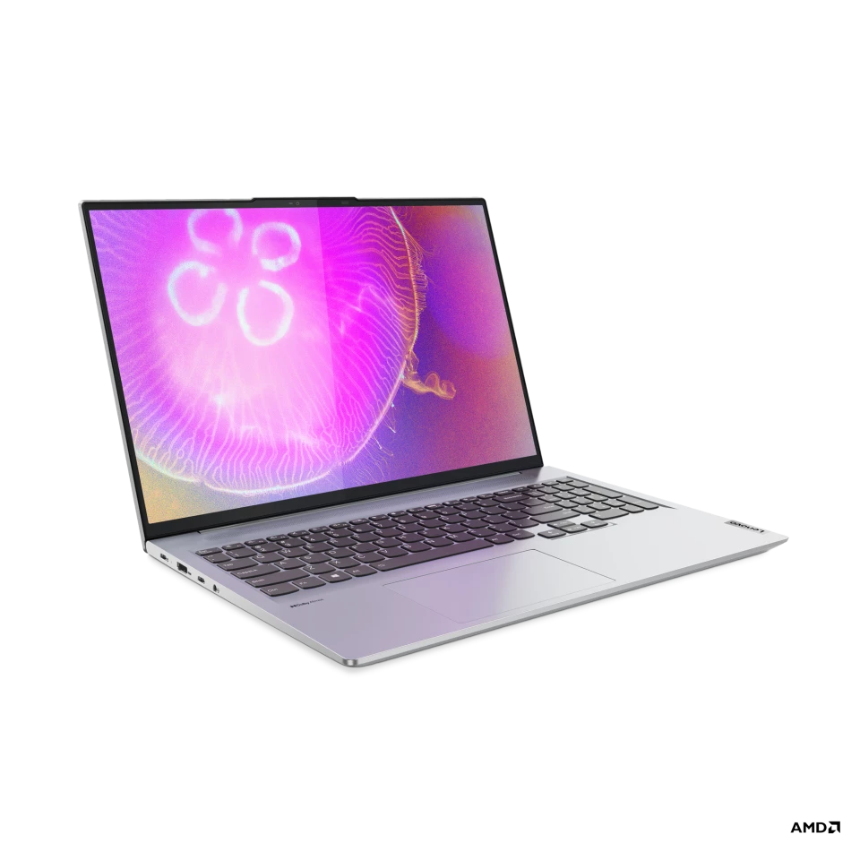 The Yoga Slim 7 Pro features a 16-inch QHD touch display with a refresh rate of 120 Hz