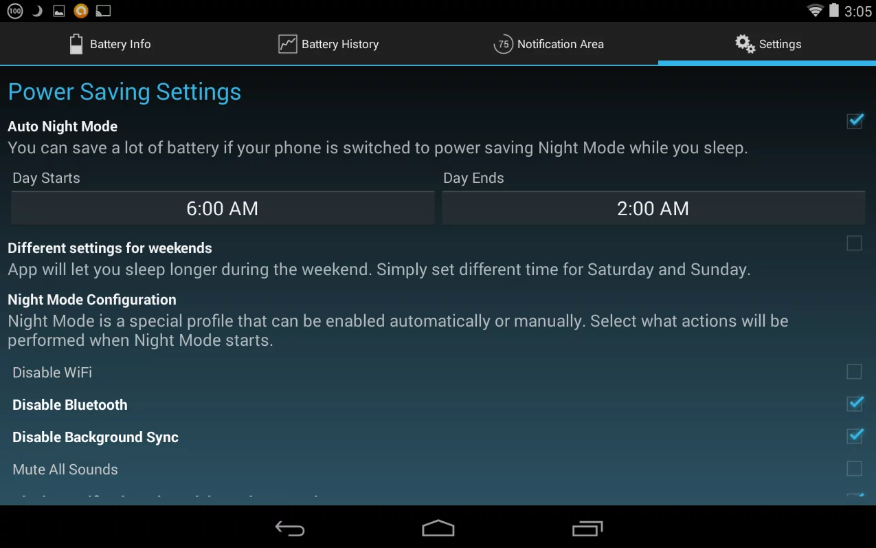 Battery Widget Reborn has a lot of settings and features for users who want more control over the battery