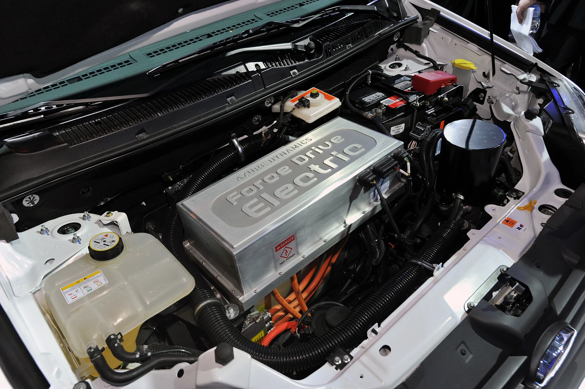 Under the hood of the Transit Connect Electric van