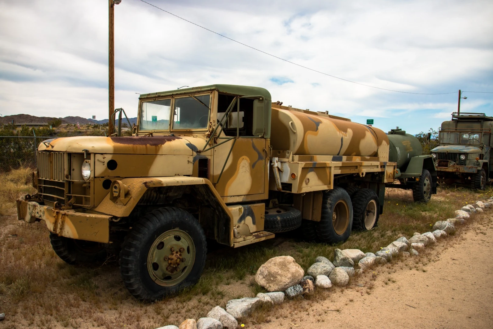 A basic service truck used to transport fuel or potable water