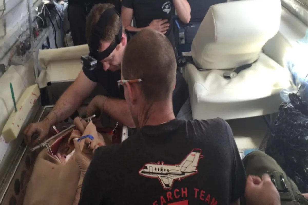The simulated operations were conducted on a Canadian research jet