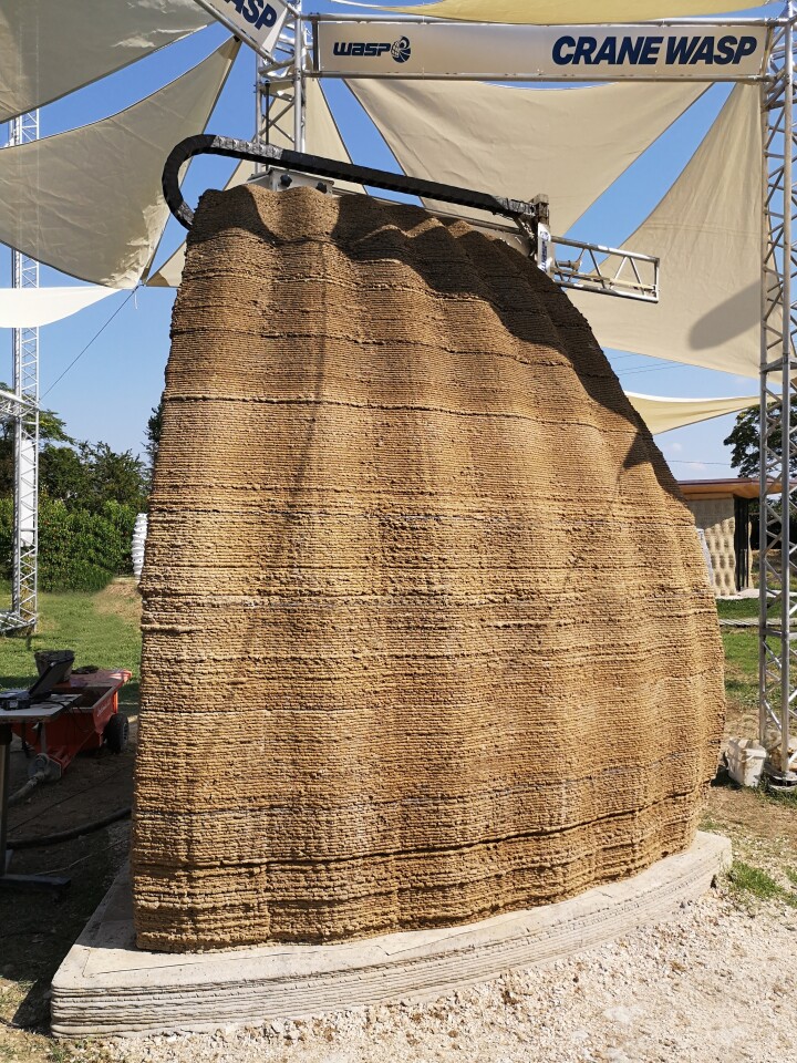 Engineers first analyze the soil samples before proceeding with printing the external structure of the house