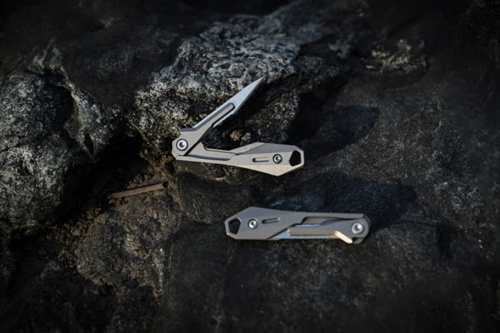 Made of titanium and measuring just 2.4 inches, the BladeNex is small and light enough to carry on a keychain