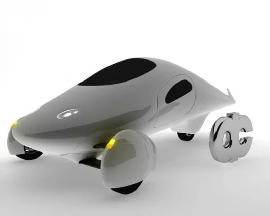 An early image of what would become the Aptera Typ-1