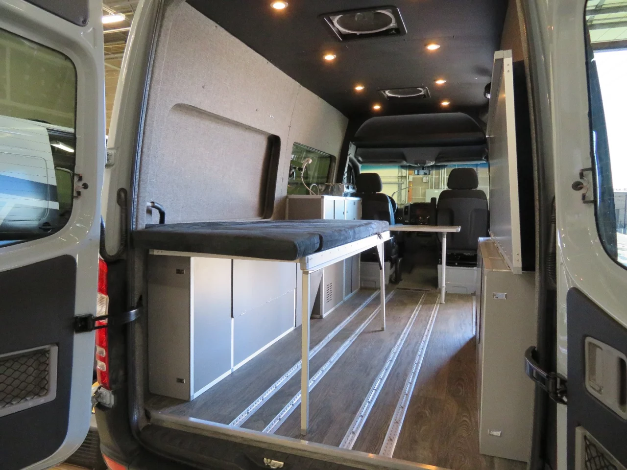 Inside the TouRig Terracamper Sprinter