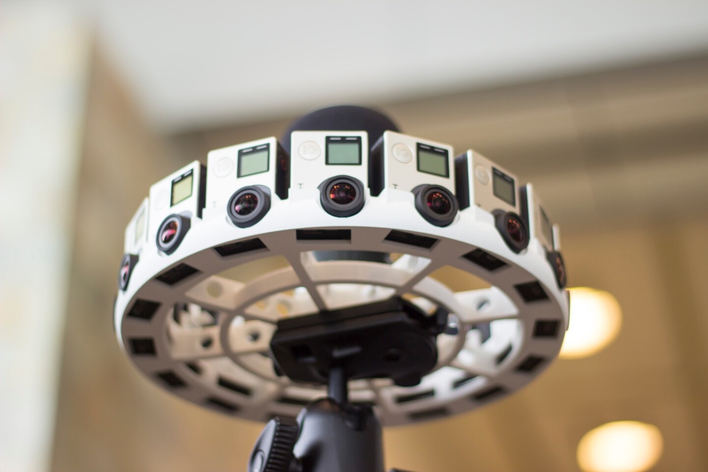 The 16-camera setup (or a prototype) on display at Google I/O earlier this year