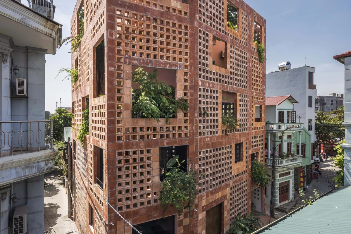 Bat Trang House is part of VTN Architects' ongoing effort to increase the amount of greenery in inner-city Vietnam