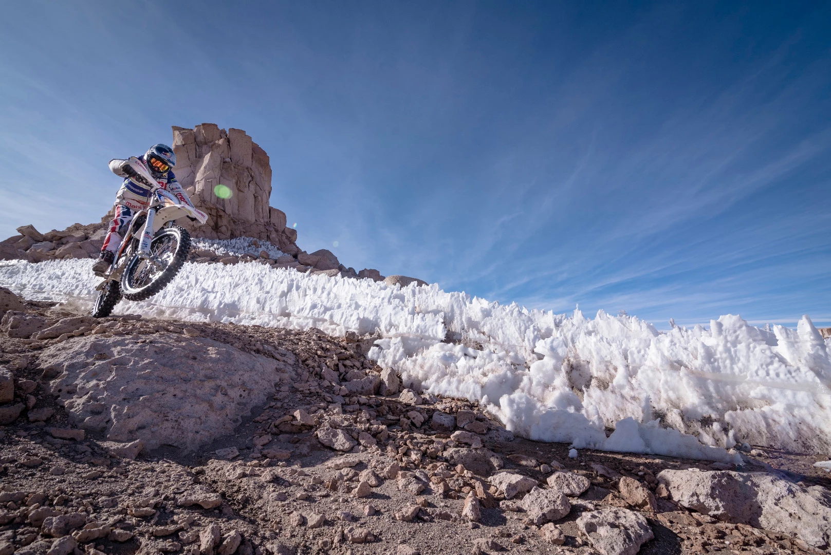 Francisco Lopez and his KTM Freeride E-XC had to face challenging terrain, high altitude, and low temperatures