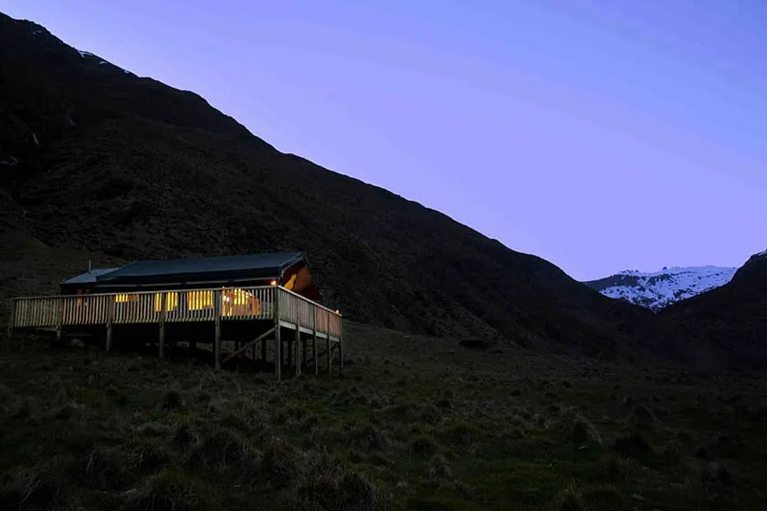The remote location is only accessible by air, where guests are flown in by helicopter before being escorted to their luxuriously furnished tented suite
