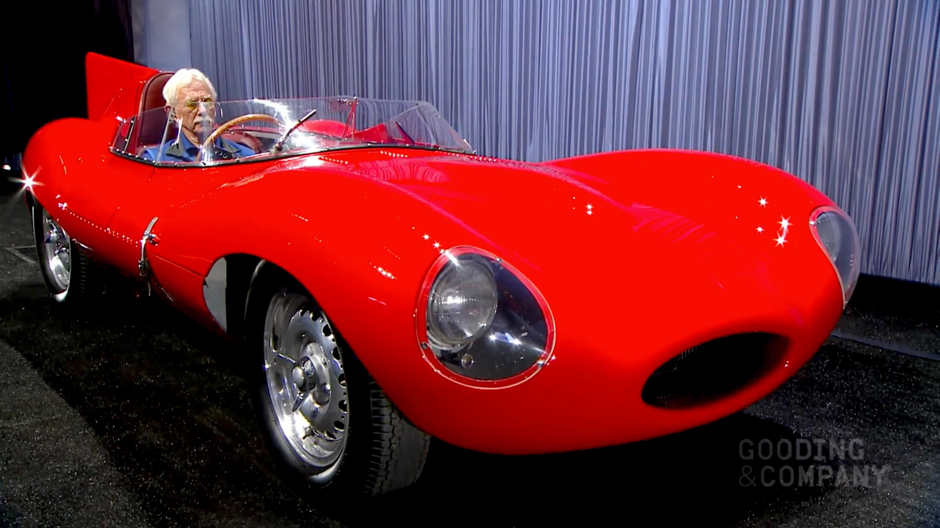 This 1956 Jaguar D-Type, formerly the property of Peter Blond and Jean Bloxham, and with an extensive period racing history in the United Kingdom, was estimated to sell for between $10,000,000 and $12,000,000 at Gooding & Company's Scottsdale 2018 auction. It had a high bid of $8.85 million, falling $2.15 million short of its lower estimate. The car is still available by negotiation.