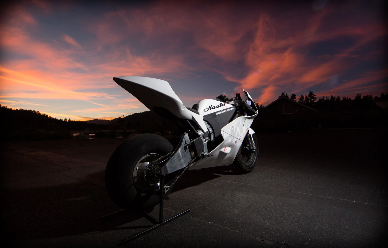 The eye-catching Hanebrink Hustler X5 electric bike