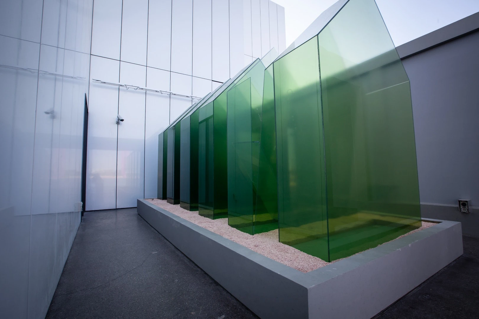 Courtyard exhibit at the Jameel Art Centre