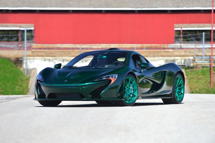 The P1 is a handsome car, but it's not the most subtle car in this shade of green