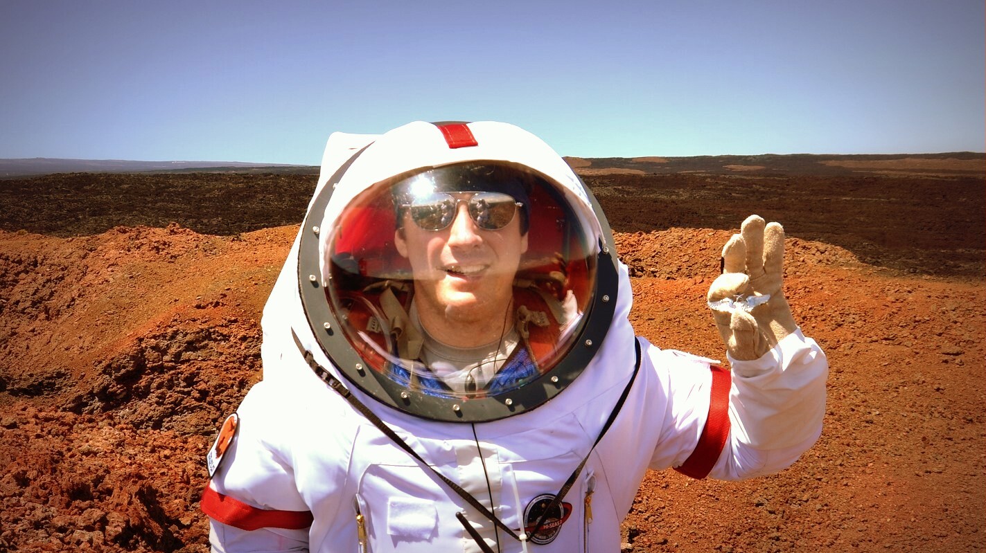 The crew can only leave the dome in simulated space suits