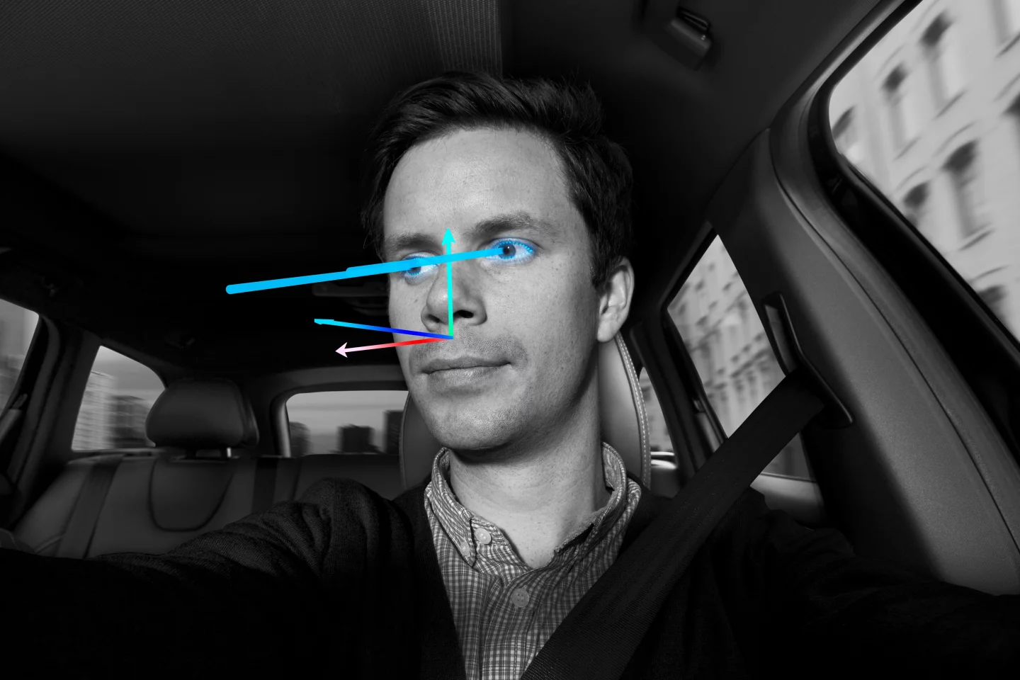 Volvo Driver State Estimation uses face-tracking to determine where the driver is looking