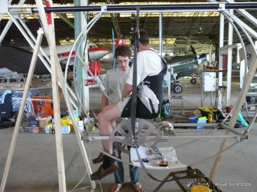 Getting fitted up for flight