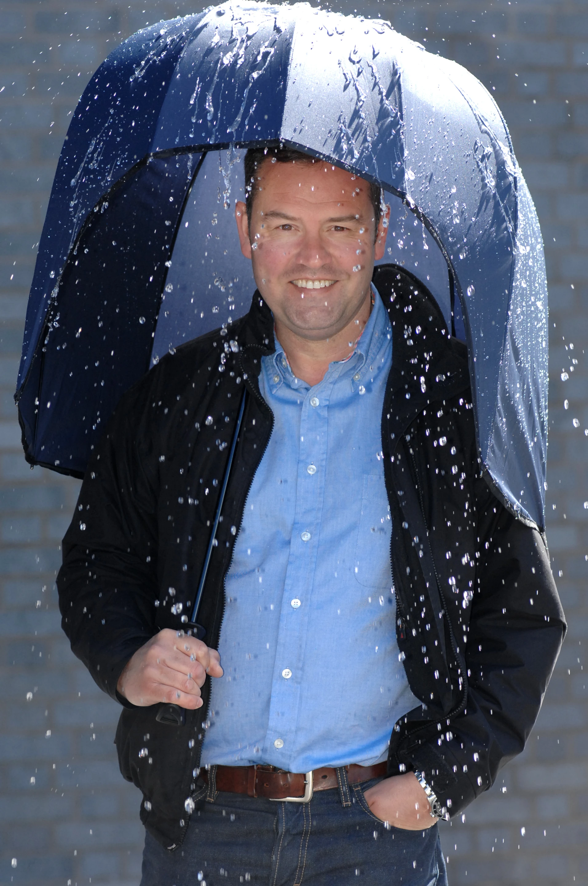 Rainshader is designed not to drip on people nearby