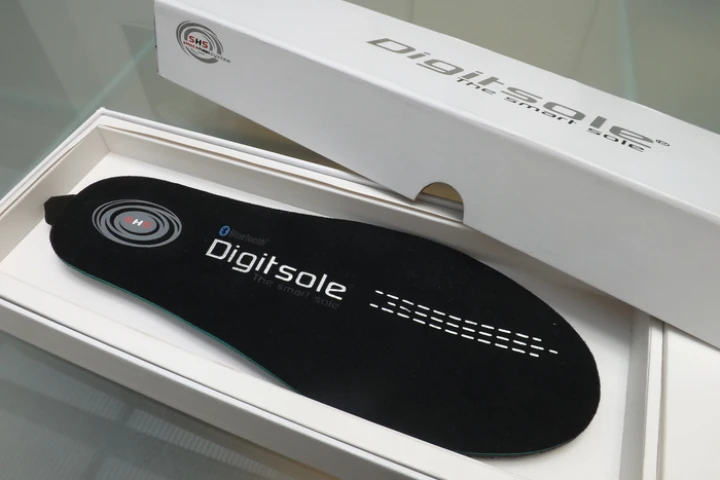 Digitsole is a pair of smart insoles, controlled via a smartphone app