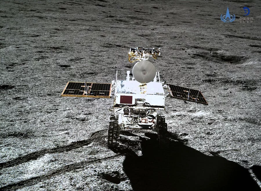 China's Yutu 2 rover at work on the Moon's surface