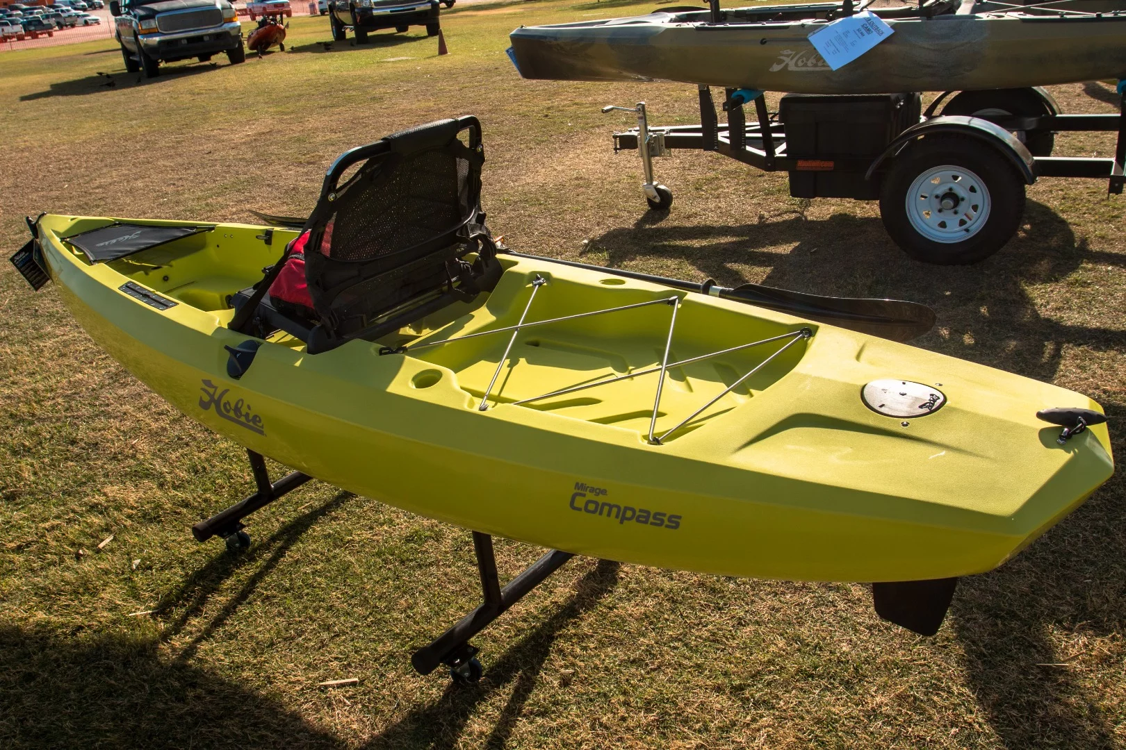 Hobie's Mirage Compass, new for 2019, features a tight turning radius and nimble handling, but can still get a decent speed up on the open water