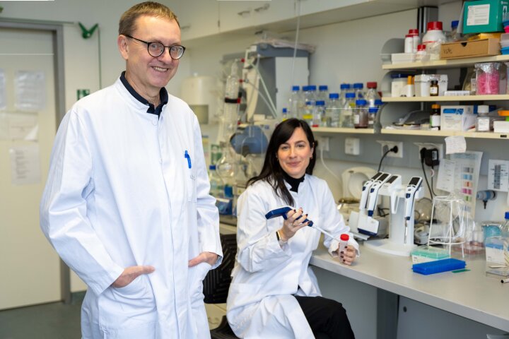 Professor Alexander Pfeifer and Laia Reverte-Salisa identify protein that increases the formation of good brown and beige fat